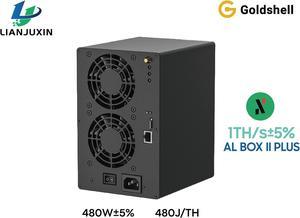 Goldshell ALPH Miner AL BOX II+ 1TH ALPH alephium AL BOXII Plus Miner with PSU 480W Miner