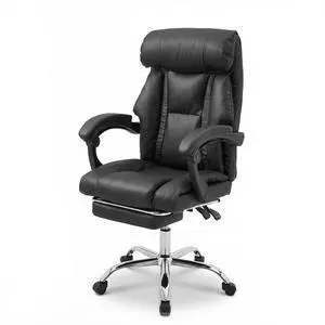 Office Chair Adjustable Height Executive Desk Chair with Foot Rest Comfortable Computer Chair High Back Reclining Gaming Chair Durable Leather Rolling Work Swivel Chairs Office Chair Adjustable Height Executive Desk Chair with Foot Rest Comfortable Computer Chair High Back Reclining Gaming Chair Durable Leather Rolling Work Swivel Chairs