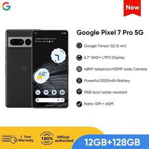2022 New Google Pixel 7 Pro 5G Smartphone 67 NFC Octa Core Android 13 IP68 dustwater resistant Phone 12GB 128GB Obsidian