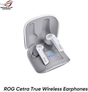 ASUS ROG CETRA ANC TWS Wireless Earphones Bluetooth Gaming Earbuds Low Latency True Wireless Charging IPX4 Waterproof Moonlight White
