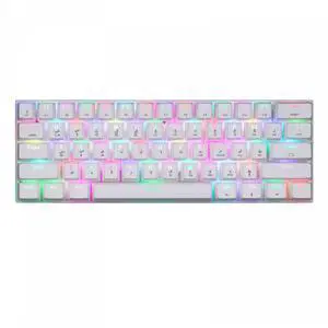 Devo Gaming Keyboard - SP60 White - Red Switch