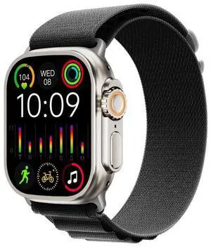 Porodo Blue Supremo Smart Watch Black Dial + Black Silicon Strap & Black Alpine