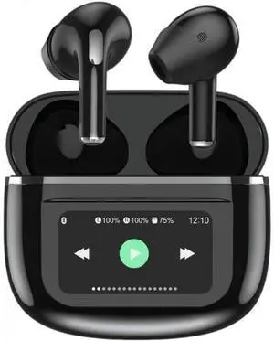 Porodo Soundtec Wonder TWS Earphone with Touch Screen - Black