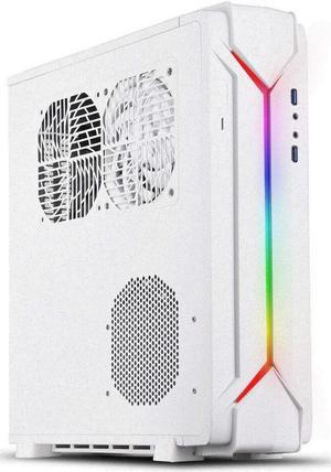 SilverStone Technology Slim Computer Case for Mini-Itx Motherboards with Integrated Addressable RGB Lighting