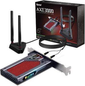 WiFi 6E AXE3000RGB PCIe Wifi Card Intel AX210 Desktop PC WiFi Bluetooth Adapter