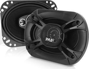 3-Way Universal Car Stereo Speakers - 300W 4" x 6" Triaxial Loud Pro Audio Car Speaker Universal OEM Quick Replacement Component Speaker Vehicle Door/Side Panel Mount Compatible-pyle