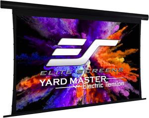Elite Screens Yard Master Tension Projector Screen, 100-inch 16:9, Outdoor Electric Motorized Automatic Front Rear Dual Projection Movie Screen