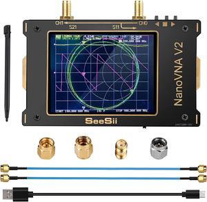 Nanovna SAA-V2 Vector Network Analyzer 10KHz~3GHz HF VHF UHF Antenna Analyzer 3.2" inch Touchscreen with Case,Measuring Duplexer, The Filter,S Parameters, Voltage Standing Wave Ratio, Phase,Delay