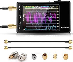 NanoVNA-H REV3.4 Vector Network Analyzer,10KHz -1.5GHz HF VHF UHF Antenna Analyzer Portable VNA with SMA Adapter