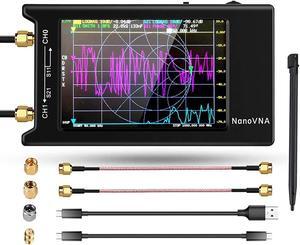 NanoVNA-H4 Vector Network Analyzer Kit 10KHz-1.5GHz HF VHF UHF Antenna Analyzer Measuring S Parameters, Voltage Standing Wave Ratio, Phase, Delay, Smith Chart with 4" LCD Touch Screen (4.2 Version)