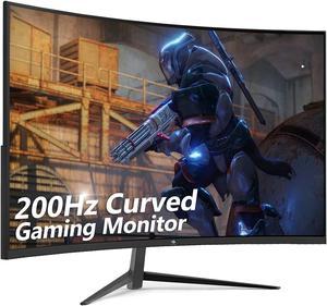 27-inch Curved Gaming Monitor 16:9 1920x1080 200/144Hz 1ms Frameless LED Gaming Monitor, AMD Freesync Premium Display Port HDMI Build-in Speakers