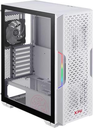XPG STARKER AIR Mid-Tower ATX PC Case with Front Mesh Panel and ARGB Light Effect White