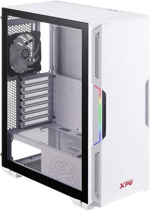 XPG Mid-Tower ATX RGB Effect Efficient Airflow Tempered Glass  STARKER Compact PC Case with 2 pre-installed ARGB fans