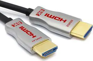 8K HDMI 2.1 Fiber Optic Cable 25ft 48Gbps 8K 60Hz 4K 120Hz Dynamic HDR/eARC/HDCP 2.3 Slim Flexible Suitable for RTX 3080 3090 Xbox Series X PS5 LG C9 Samsung Q90T TCL Sony