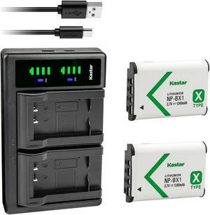 Kastar Battery LTD2 Charger for Sony NPBX1 XSeries  Sony Vlog Camera ZV1 ZV1