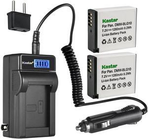 Kastar Battery LCD AC Charger for DMW-BLG10PP BLG10E & Panasonic Lumix DMC-ZS100