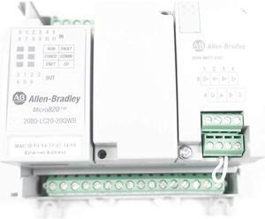 ALLEN BRADLEY 2080-LC20-20QWB MICRO820 PROGRAMMABLE Controller SER B D665091 I/O ENET/IP