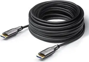 Fiber Optic HDMI Cable 100 Feet, HDMI 2.0, 18Gbps, Supports 4K@ 60Hz, 4:4:4/4:2:2/4:2:0, HDR10, Dolby Vision, HDCP2.2, ARC,3D,Slim and Flexible