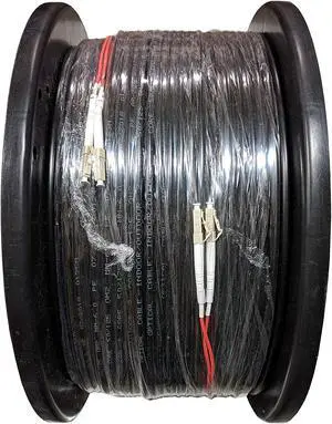 Direct Burial/Outdoor LC-LC 2-Strand Fiber Optic Cable - Multimode (50/125) - 200M (656ft)