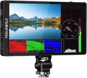 F7 PRO 7 Inch Touch Screen DSLR Camera Field Monitor with 3D Lut HDR Waveform F970 External Power Install Kit 1920x1200 4K 60Hz HDMI Input Output 8.4V DC Output 5V Type-c Input Mini Hot Shoe