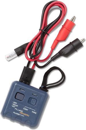 Fluke Networks 262003AL Pro3000 Analog Tone Generator with Alligator Clips and RJ11 Plug
