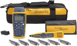 Fluke Networks CIQ-KIT Copper Qualification Tester Kit Qualifies and Troubleshoots Category 5-6A Cabling for 10/100/Gig Ethernet, Coax, and VoIP, Includes IntelliTone Pro 200 & Remote ID Kit