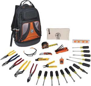 Hand Tools Kit includes Pliers, Screwdrivers, Nut Drivers, Backpack, and More Jobsite Tools, 28-Piece