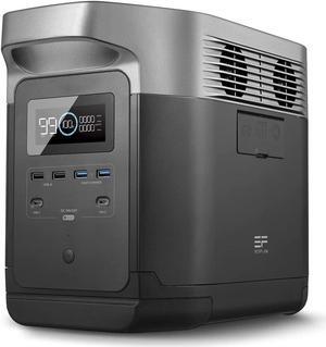 Portable Power Station DELTA, UPS Power Supply 1260Wh Battery Pack with 6 1800W (3300W Surge) AC Outlets, Solar Battery Generator for Outdoor Camping RV