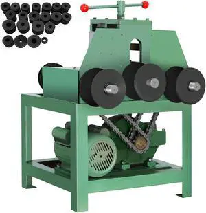 Electric Pipe Tube Bender with 9 round and 8 square die set (5/8" - 3") W-G76
