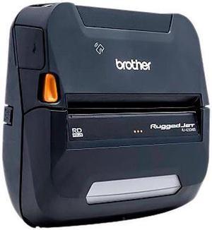 Brother RuggedJet RJ4250WBL Mobile Direct Thermal Printer - Monochrome - Portable - Label/Receipt Print - USB - Bluetooth - Near Field Communication (NFC)