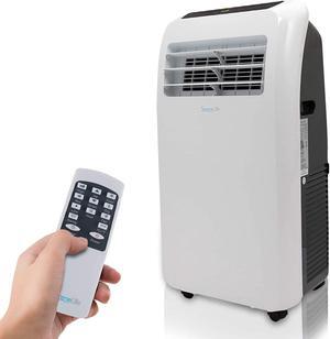 SereneLife Portable Air Conditioner Compact Home AC Cooling Unit with Built-in Dehumidifier & Fan Modes, Quiet Operation, Includes Window Mount Kit, 10,000 BTU + HEAT, White