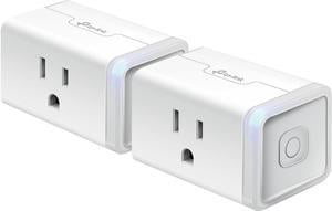 TP-Link - Kasa Smart Wi-Fi Plug Mini with Homekit (2-Pack) - White