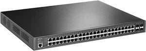 TP-Link TL-SG3452P | 48 Port Gigabit L2+ Managed PoE Switch | 48 PoE+ Port @384W, 4 x SFP Slots | PoE Auto Recovery | Omada SDN Integrated | IPv6 | Static Routing | Limited Lifetime Protection