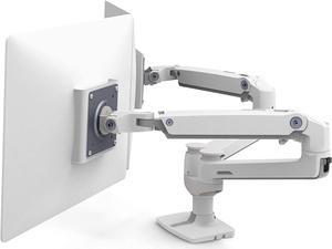 Ergotron  LX Dual Monitor Arm, VESA Desk Mount  for2 MonitorsUp to 27 Inches, 7 to 20lbsEach  White
