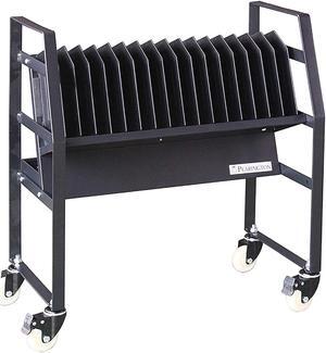 16 Device Mobile Open Charging Cart for iPads, Chromebooks and Laptop Computers, Compatible with Any Screen Size, Easy Access Slots, Removable Dividers, Small Footprint, Surge Protection