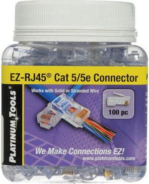 Platinum Tools 202003J EZ-RJ45 Cat5e Security Wire Cable Connectors