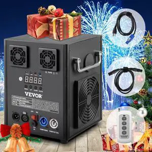 VEVOR 500W DMX Mini Cold Spark Machine Indoor Firework Machine for Stage 5-8.2ft