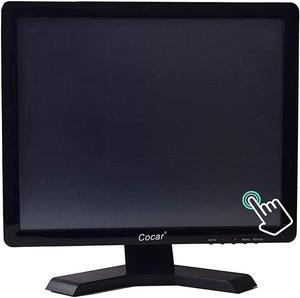 15" Touchscreen Monitor, LED TFT Touch Screen Display LED Monitor 1024x768 Resolution VGA for PC/POS Cashier Retail Restaurant Bar Coffee Store Menu Order Point of Sale