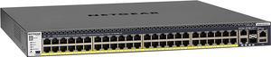 48-Port Fully Managed Switch M4300-52G-PoE+ 48x1G PoE+, 2x10GBASE-T, 2xSFP+, Stackable, 1000W PSU, ProSAFE Lifetime Protection (GSM4352PB-100NES)