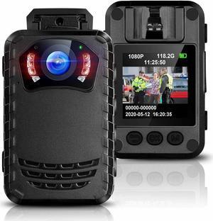 BOBLOV Mini Body Camera FHD 1296P up to 256GB Police Camera for Daily Protection