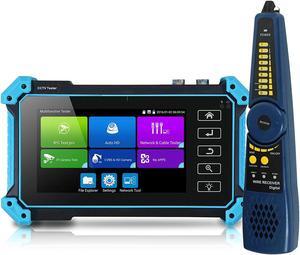CCTV Tester IPC-5200 Plus,Full HD Display Video Monitor,8MP CVI TVI AHD SDI CVBS Tester with Cable Tracer , IP Discovery, 5inch IPS Touch Screen IP Camera Tester , PTZ Control,VGA and HDMI Input