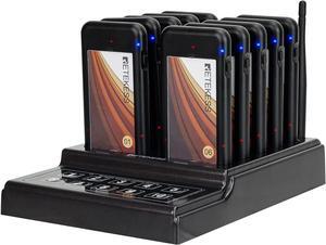 Restaurant Pager System, Long Working Distance Pager, Restaurant Waiting Buzzers,10 Guest Pagers for Food Truck, Restaurant, Food Court