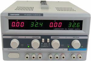 Tekpower TP-3005D-3 Triple Outputs Linear-Type DC Power Supply, 0-30 Volts 0-5 A