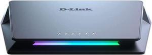 D-Link 6-Port 10GB & 2.5GB Unmanaged Gaming Switch with 1 x 10G, 5 x 2.5G - RGB Lights, Multi-Gig, Network, Fanless, Plug & Play