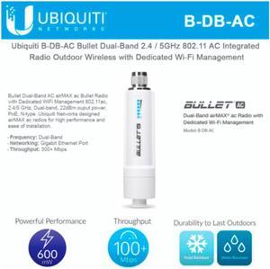 Ubiquiti Networks B-DB-AC Bullet Antenna Dual-Band Radio 802.11ac Wireless
