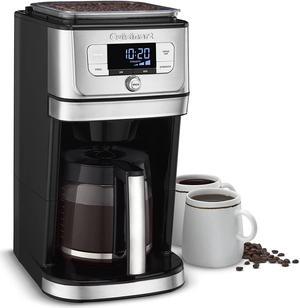 Cuisinart Fully Automatic Burr Grind & Brew, 12-Cup Glass, Silver - DGB-800