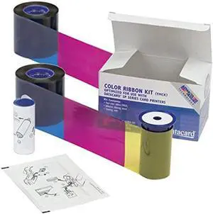 Datacard 534000-003 YMCKT Color Ribbons - 2 Pack Bundle