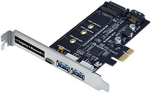SIIG USB 3.0 Type-C & Type-A 3-Port PCIe Card with M.2 SATA SSD Adapter SIIG USB 3.0 Type-C & Type-A 3-Port PCIe Card with M.2 SATA SSD Adapter