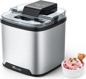 NutriChef NCIM30 - Frozen Dessert Maker - Electric Soft Serve & Sorbet  Machine (Frozen Yogurt, Ice Cream, Sorbet)