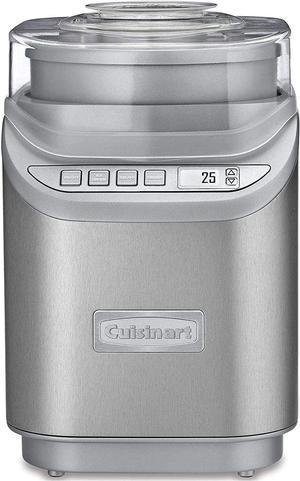 Cuisinart 2-Quart Cool Creations Ice Cream, Frozen Yogurt, Gelato and Sorbet Maker, LCD Screen with Countdown Timer, Makes Frozen Treats in 20-Minutes or Less, Stainless Steel